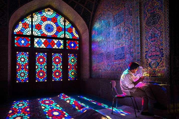 تصویری زیبا از مسجد نصیرالملک شیراز از نگاه نشنال جئوگرافیک